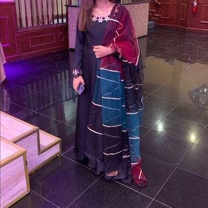 Silk Frock with dupatta + bottoms